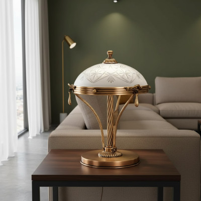 Lampada da tavolo Lampada da tavolo Lampada Luci Lusso Oro Lampade Tavolo Grigio