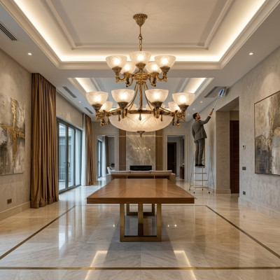 Lampada a soffitto Lüster Lampadario Lampadario Lampadario Vetro Grigio Lampade