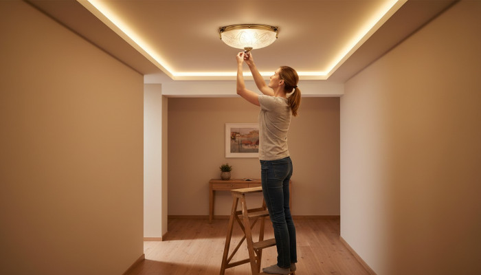 Soffitto lampadario lüster lampada soffitto grigia lampadario vetro oro