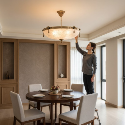 Lampada a soffitto lampadario grigio lampadario vetro oro