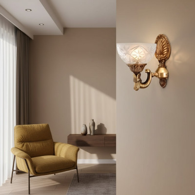 Lampada da parete applique tipo lampada da parete lume parete lampade vetro oro