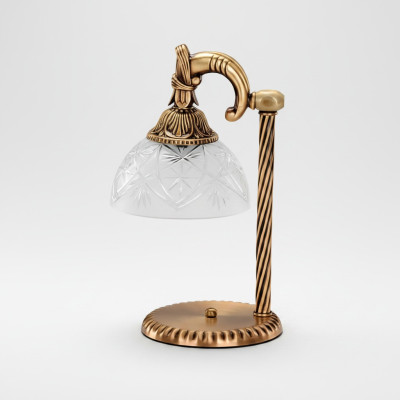 Lampada da tavolo Lampada da tavolo Lampada Illuminazione Oro Lampade Vetro Oro Grigio Arte