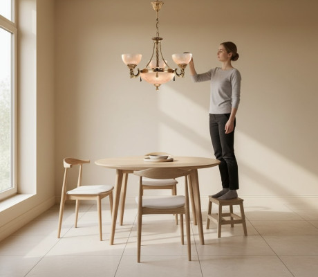 Lampadario a soffitto lustro Lampadario Lampadario Lampadario in vetro oro beige