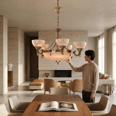 Lampadario plafoniera lustrini lampadario lampada vetro oro beige
