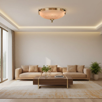 Lustro lampadario lampadario lampadario lampada vetro oro beige