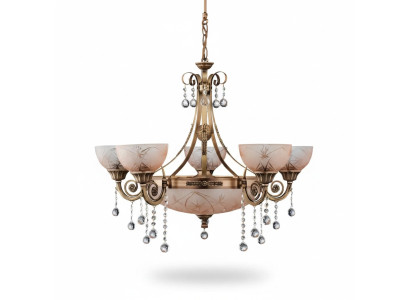 Lampadario da soffitto lumi Lampadario Lampadario Lampadario Vetro Oro Marrone