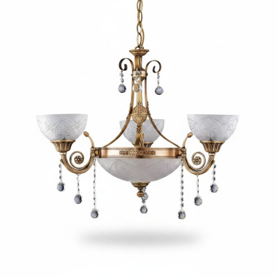 Lampadario Lampada Lampadario Lampadario Soffitto Vetro Oro Grigio