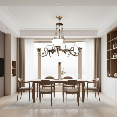 Lampada da soffitto Lampadario Lampadario Lampadario Lampadario in vetro Bianco
