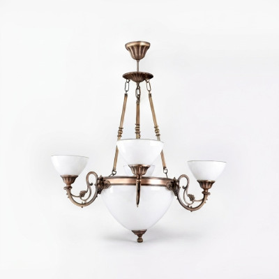 Lampada a soffitto Lampadario Lampadario Lampada Lüster Vetro Bianco