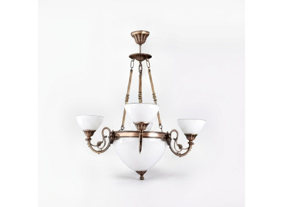 Lampada a soffitto Lampadario Lampadario Lampada Lüster Vetro Bianco