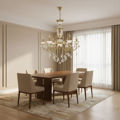 Lampadario di lusso a soffitto lampadario luster lampada a soffitto oro cristallo 60x100cm