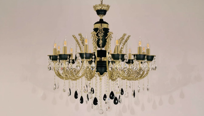 Lampadario a sospensione a soffitto lampada da soffitto di lusso lampada swarovski di cristallo nero
