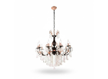 Lampadario di lusso lampadario lampada da soffitto luster nero cristallo