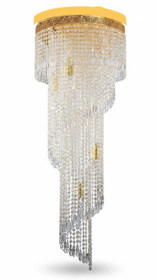 Lampadario lampadario da soffitto di lusso in oro lampada a soffitto lampadario di cristallo stile a lustro