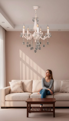 Lustro lampadario soffitto lusso beige lampadario lampada a soffitto in cristallo