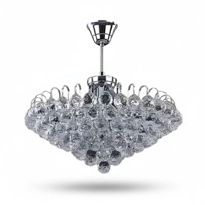 Lampadario a soffitto in argento con lampadario a sospensione di lusso lampadario a soffitto lampada in cristallo