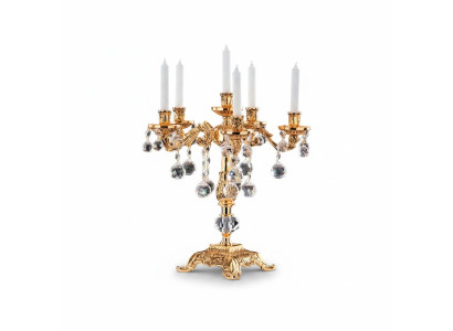 Portacandele Candelabro Porta candele Candeliere da tavolo Elegante Oro