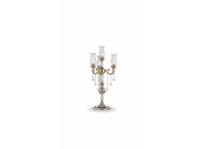 Portacandele Candelabro Portacandele Candelabro da tavolo Candelabro Oro