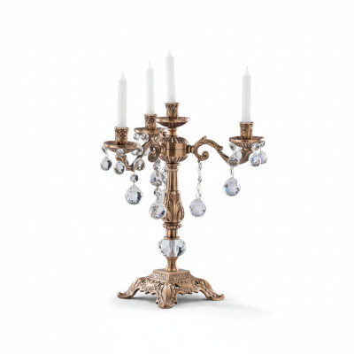 Portacandele classico portacandele portacandele dorato candelabro
