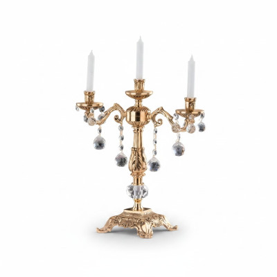 Portacandele Candelabro Portacandele Candelabro da tavolo Candelabro Oro