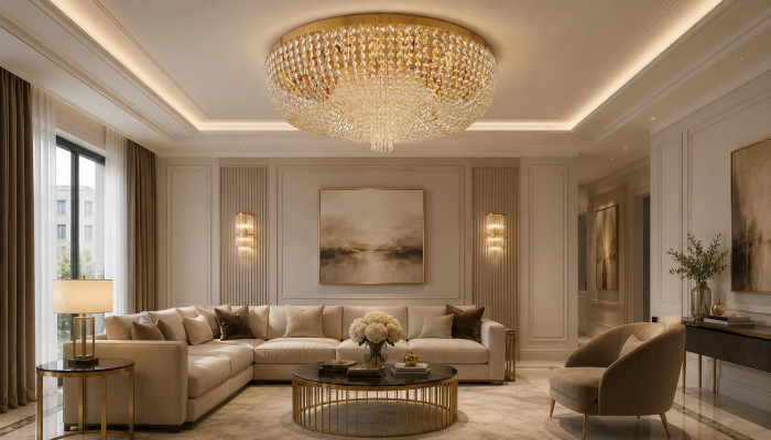 Lustro soffitto lampadario lusso oro lampada a soffitto lampadario cristallo arte