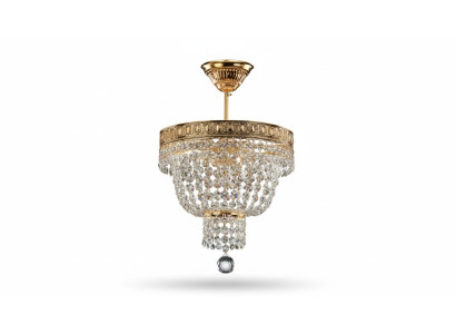 Lampadario lampadario soffitto lusso oro lampada a soffitto lustrino cristallo arte