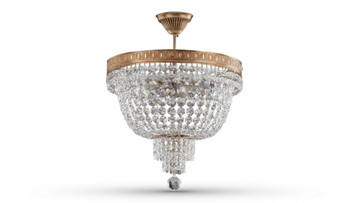 Plafoniera di lusso in oro lampadario lampada a soffitto lampadario di cristallo stile.