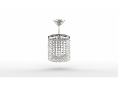 Lampadario a sospensione in cristallo lussuoso lampadario a soffitto lussuoso in argento.