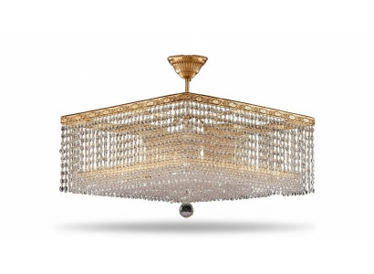 Lusso lampadario soffitto oro lampadario lampada a soffitto in cristallo arte