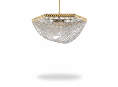 Lampadario a soffitto di lusso in oro lampadario lampada a soffitto luminiera cristallo arte