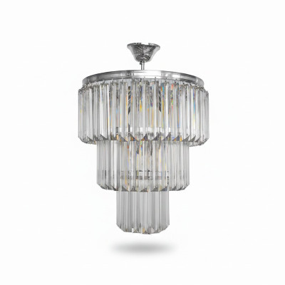 Lustro lampadario soffitto lusso argento lampada soffitto lampadario cristallo