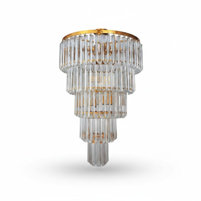 Lampada a soffitto Lampadario di lusso Oro Lampadario di cristallo a candeliere con corona