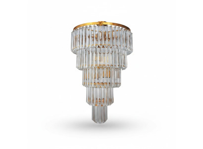 Lampada a soffitto Lampadario di lusso Oro Lampadario di cristallo a candeliere con corona
