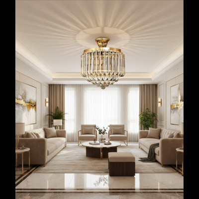 Lampadario da soffitto di lusso in oro lampadario lampada a soffitto lustro cristallo arte.