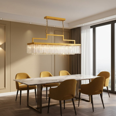 Lussuoso lampadario a soffitto in oro lampadario a soffitto luster lampadario lampada a cristalli