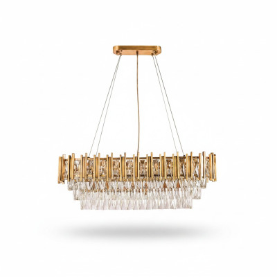 Lampadario Lampadario a soffitto di lusso in oro Lampadario a soffitto di cristallo di lusso Lux