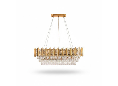 Lampadario Lampadario a soffitto di lusso in oro Lampadario a soffitto di cristallo di lusso Lux
