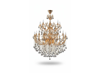 Reale lusso lampadario lampadario soffitto oro lampada a soffitto lampadario cristallo