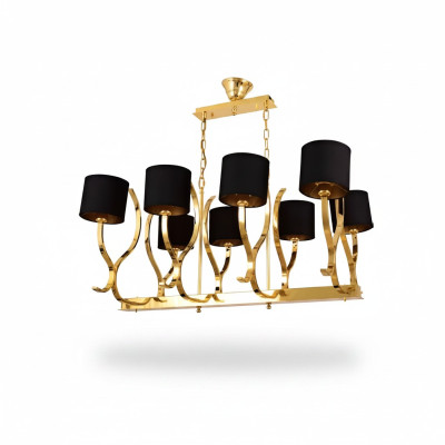 Lampadario lampada a soffitto xxl in oro lampada da soffitto in metallo