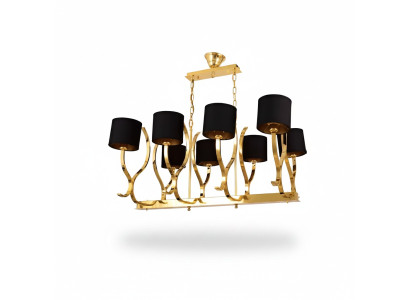 Lampadario lampada a soffitto xxl in oro lampada da soffitto in metallo