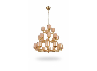 Lampadario Lampadario a soffitto Moderno Oro Lampada a soffitto Lüster Vetro XXL