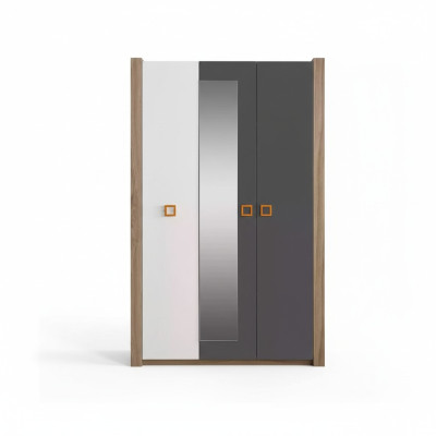 Armadio per bambini Armadio Mobili per bambini Camera da letto in legno Grigio