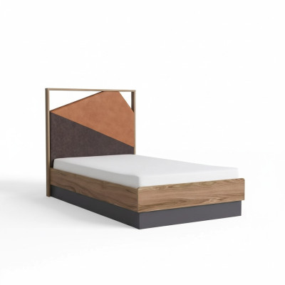 Letto per bambini 100 cm Cornici letto in legno Camera per bambini Grigio