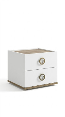 Comodino da notte mobiletto notturno comodino per bambini camera da letto per bambini legno bianco moderno