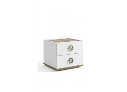 Comodino da notte mobiletto notturno comodino per bambini camera da letto per bambini legno bianco moderno