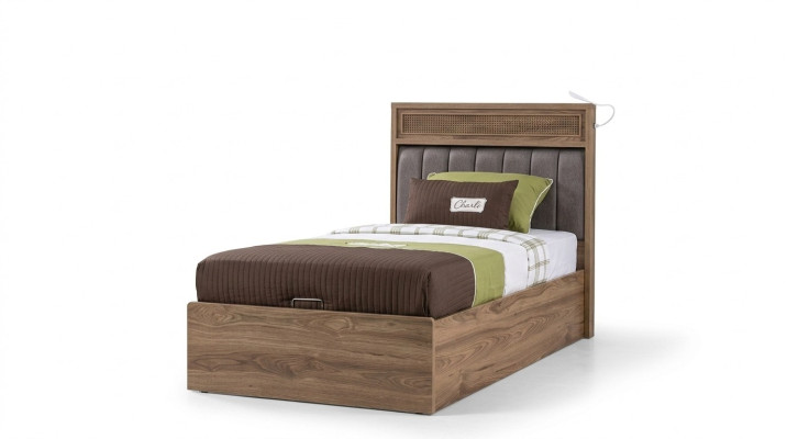 Letto con contenitore Struttura del letto Lettino per bambini Letto per ragazzi Marrone Legno Di lusso