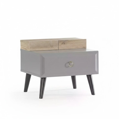Design comodino comodino comodino tavolino per bambini camera per bambini legno grigio