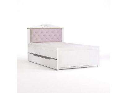 Letto funzionale Chesterfield Letto per bambini estendibile Letto 100 in legno rosa
