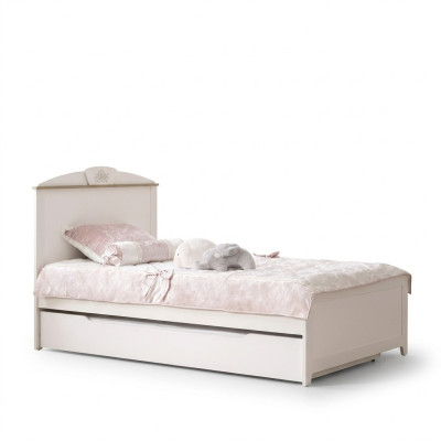Lettino per bambini Letto in legno Letto funzionale Letto estraibile 100 Legno Bianco Nuovo