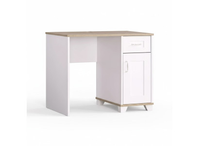 Tavolo per bambini scrivania scrivania moderna in legno bianco.